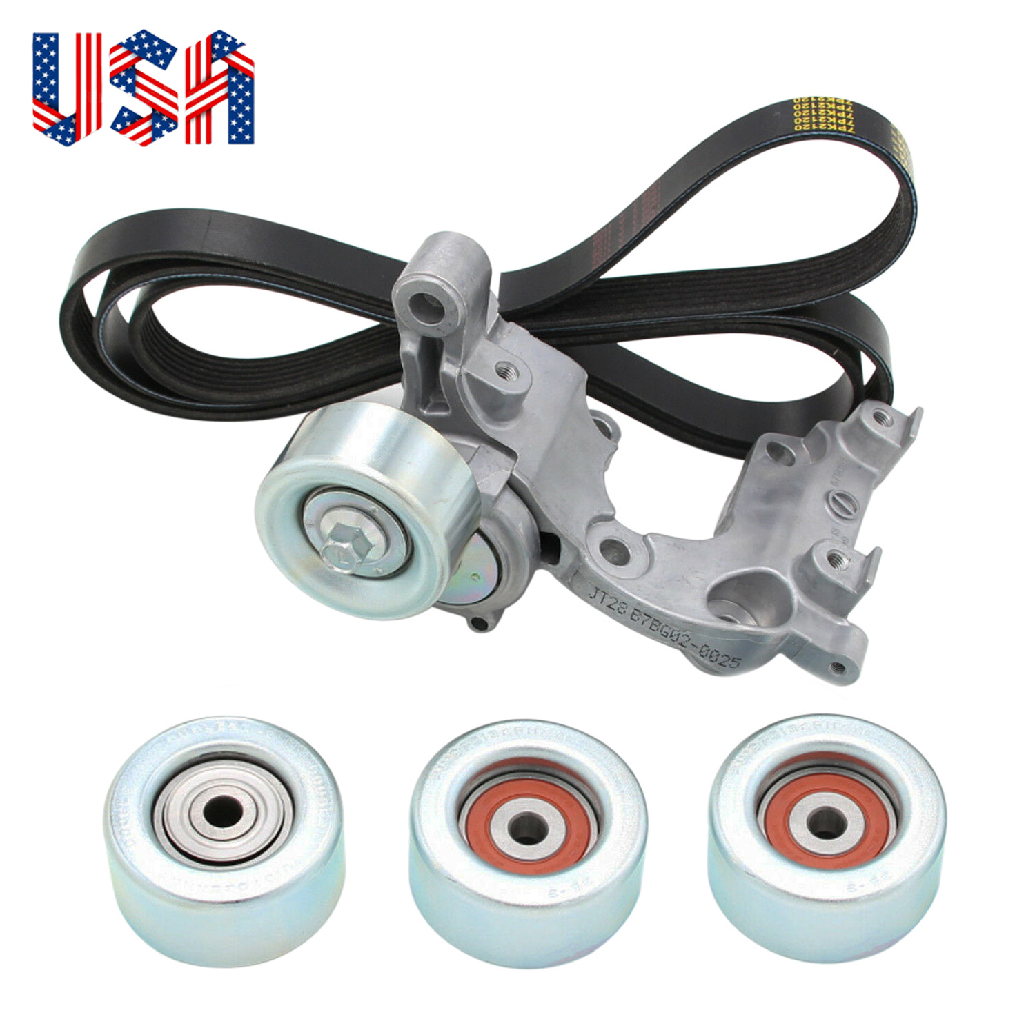 Belt Tensioner Pulley Kit Fit for Toyota FJ Cruiser 4Runner